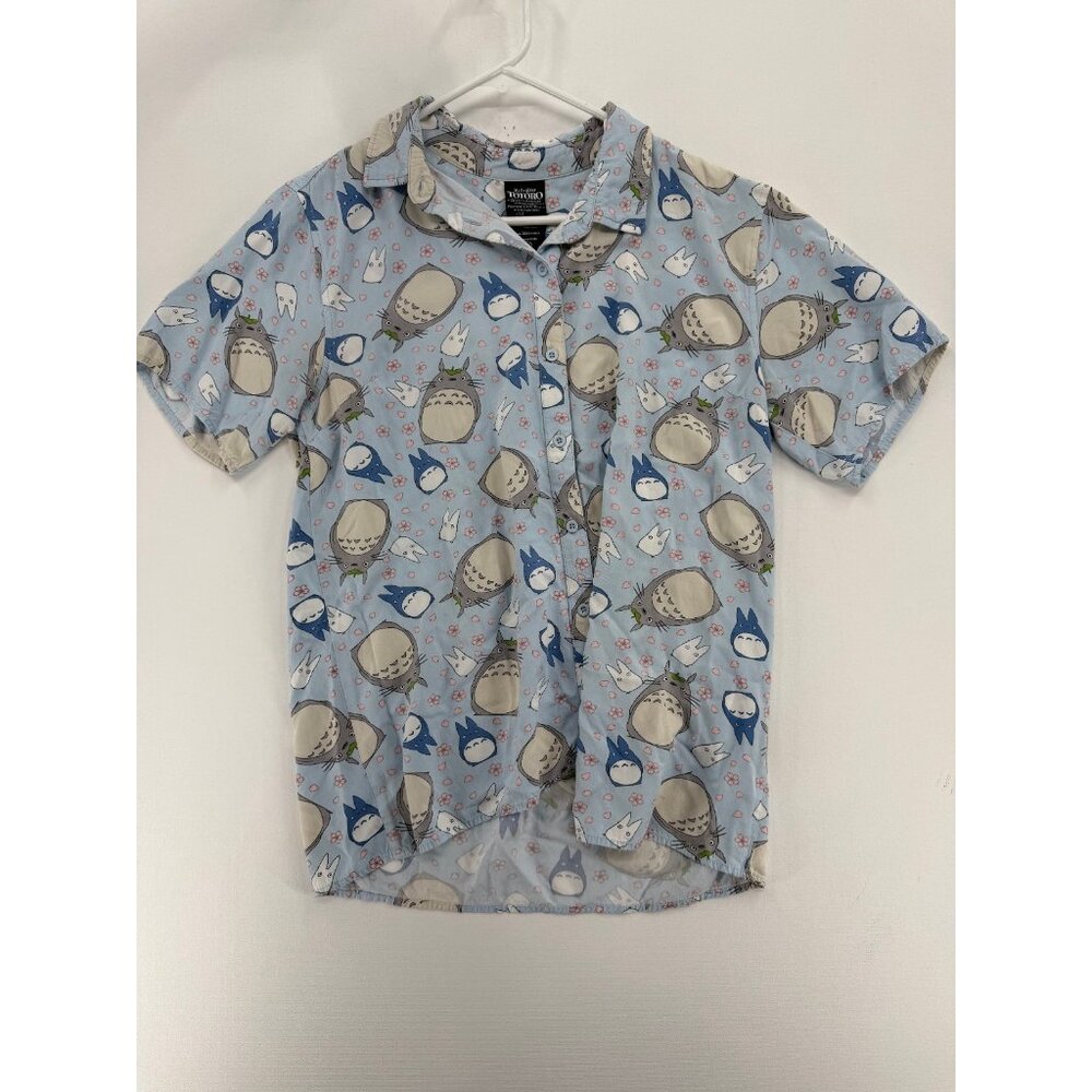 Her Universe Studio Ghibli My Neighbor Totoro Woven Button Shirt Womens M
